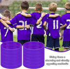 Rubber Silicone Bracelets 100 Count, Sports Blank Elastic Rubber Bulk, Unisex Silicone Wristbands for Decoration Gift-Purple