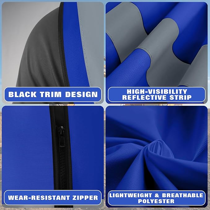 Custom Safety Vest with Logo Pockets High Visibility Reflective Vests Construction Security Workwear