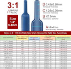 Chanzon 3:1 Ratio - 80ft Roll - Heat Shrink Tubing 1/4" (6.4mm) - Marine Grade Waterproof Adhesive Lined - (25M Total Length) Blue Polyolefin Sleeving Wrap Shrinking 3 to 1 Ratio 1pcs