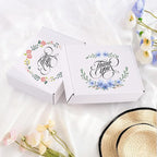 9x6x4 Inches Shipping Boxes Set of 50, White Corrugated Cardboard Box, Mailer Boxes for Small Business