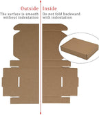 50 Pack 6x4x1 Inches Small Shipping Boxes, Brown Corrugated Cardboard Boxes, Moving Mailing Packing Box