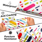 Poly Mailers 10x13 Inch 100 Pcs - Color Stripe Printed Shipping Bags, 2.4mil Thickness, Waterproof and Tear Resistant Mailing Envelopes, Self-Sealing Packaging Bags for Small Business