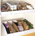 EXYGLO Cardboard Boxes, Pack of 35 Corrugated Storage Bins 12x6x4.5 inch Pantry Organizer Bins for Shelves Garage Office Organization