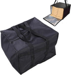 TOPINCN Insulated Pizza Delivery Bag, Thermal Food Carrier for Hot and Cold Storage Large Capacity Reusable Warming Bag Foldable for Grocery Shopping