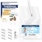 500 Pack 5mil 2.25“x3.75" Thermal Laminating Pouches Badge Laminate Pouches Clear Laminated Luggage Tags Printable Laminator Pouches for Business Permits Cards (100, 3"x4"-5mil)