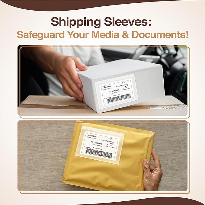 6x10 Packing Slip Pouches 300 Pack- Strong Adhesive Back for Secure Package Labelling, Protects Documents - Packing List Envelopes for Mailing and Packaging -WaterProof and Durable