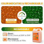 5 LBS Orange Indicating Silica Gel Desiccant Beads,(Industry Standard 3-5 mm) Rechargeable Silica Gel Beads for 3D Filament, Electronic Devices, Camera, Jewelry, Safe(15PCS Organza Bag)