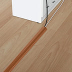 Cord Hider Floor 34in (2X L17in), Large Capacity Floor Cord Cover, Hard PVC Wire Cover, Cable Management Floor, Brown, Cord Cavity - 1.1"(W) x 0.4"(H)
