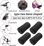 Protective Pads Cushion for Exercise Equipment(6.88 * 3.34 * 3.34 in), Soft Foam Padping Rollers for Workout Machine-Sit ups, Barbell Bench