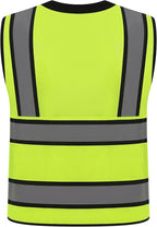 Class 2 High Visibility Reflective Safety Vests Women & Men With 15 Pockets And Zipper Front,Meets Ansi/Isea Standards