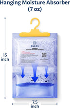 Dry & Dry 2 Packs [Net 7 Oz/Pack] Moisture Absorbers for Home, Basement & Bedroom - Small Dehumidifiers