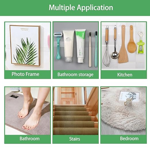Clear Double Sided Tape(1 in x 15 ft) Extra Long Mounting Tape,Strong Adhesive,Residue-Free for Hanging Pictures, Mounting Decor
