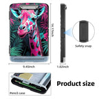 Clipboard with Storage Box & Pen Holder,Heavy Duty Clip Boards 8.5x11 for Nursing,High Capacity,School & Office Supplies,Giraffe Floral
