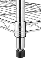 Whitmor 5 Tier Shelving Unit, Metal Storage Shelves, 400 lbs Capacity per Shelf, 2000 lbs Total, Adjustable Heavy Duty Shelf, Easy Assembly for Kitchen, Garage, Plant, 36" L x 14" W x 72" H, Chrome