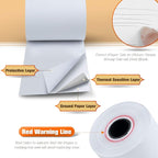 (50 Rolls) 2 1/4" x 85' Thermal Paper, POS Receipt Paper for Retail Business Cash Register, Fits Most Credit Card Terminal