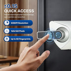 BlackSmith Biometric Handgun Safe 1.8 Cub Home Safe Quick Access Fingerprint Security Lock Box for Money Firearm Valuables with Dual Alarm System Fireproof Bag and Removable Shelf, Black