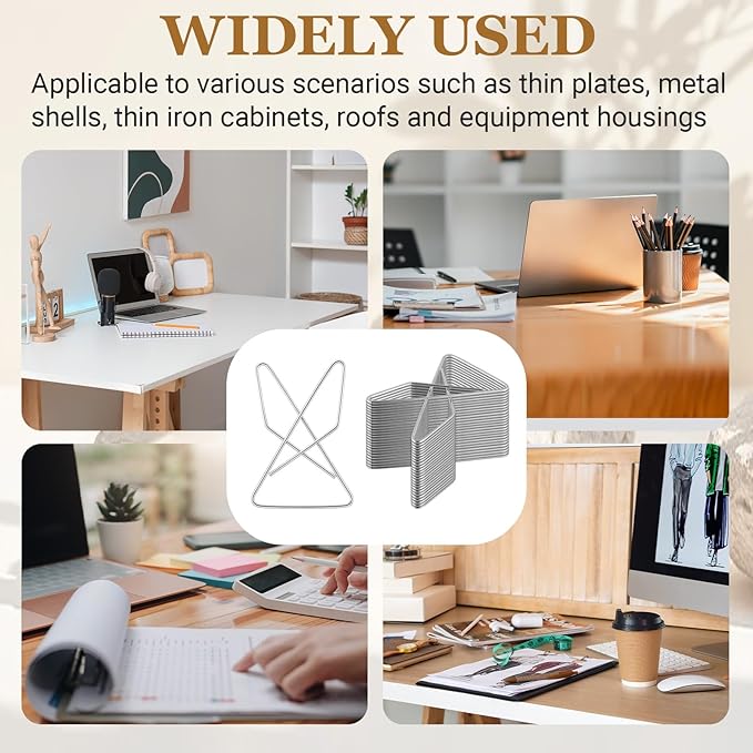 48 Pcs Ideal Paper Clamps Butterfly Clips Large Mental Butterfly Wire 2.56 x 1.69 Inch No. 1 Size Silver Durable Metal Clips for Crafting Sewing Paper Fabric DIY Project Holders