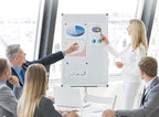 BIBOC Mobile Dry Erase Board – 40x28 inches Magnetic Portable Whiteboard Stand Adjustable Easel White Board Flipchart Easel Board with 25 Sheets Paper Pad 1 Eraser, 2Markers