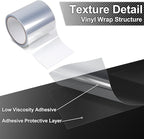 Lypumso Clear Vinyl Wrap Tape, Universal Car Door Edge Guard Door Sill Protector, Transparent Paint Protection Film for Most Cars Rearview Mirror Handle Bumper Window Stair (6inch x 30ft)