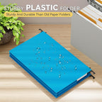 Expandable Legal Size Hanging Folders Extra Capacity,Reinforced 4" Filing Folder Expanding Pocket,6 Pack Plastic Legal Hanging Files for Filing Cabinet,Sturdy Hang Folder with Tabs,Colorful
