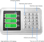 TUFFIOM 661lbs Weight Electronic Platform Scale,Stainless Steel High-Definition LCD Display,Digital Floor Heavy Duty Scales,Perfect for Luggage Package Price Computing Postal Shipping Mailing