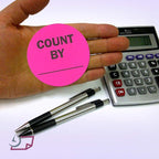 NextDayLabels - Neon Pink Color, Round Labels/Great to use for Inventory Control, Grocery, Sales, Clothing Stores, Stickers 2" - 500 Labels Per Roll, 1 Roll Per Package (Count by)