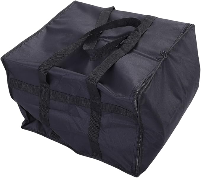 Asixxsix Insulated Pizza Delivery Bag, 20 x 20 x 14 inch Reusable Thermal Cooler Bag Keeps Food Warm, with Smooth Zip for Easy Access, for Catering Grocery Shopping