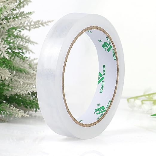 BOMEI PACK 16Rolls Clear Tape Refills for Dispenser, Transparent Gift Wrap Tape 3inch Core for Home, School and Office, 3/4inch x 60yds