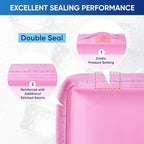 APEXUP Gel Ice Packs for Injuries Reusable, Flexible Double Sided Cold Packs for Injuries, Ice Pack for Knee, Shoulder, Back, Hip, Leg, Arm (Pink, S, 1PK)