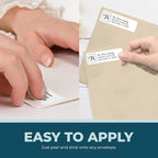 Personalized Return Address Labels - Monogram Address Labels on Sheets (100-1000 Labels)