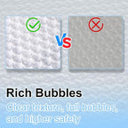 Ireer 20 Pack Large Bubble Mailers 12 x 16" Poly Padded Envelopes Cushioned Mailing Envelopes Bubble Padded Mailers Self Adhesive Waterproof Shipping Bags for Business Christmas Party Gift Packaging