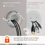 TV Wire Hider Kit for Wall Mount TV - in Wall Cable Management Kit with 2 Pass Throughs, Locking Brackets, and Hole Saw Drill Attachment