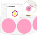 3 X 3 Inch Round Thermal Labels Circle Color Coding Labels Printable Waterproof 500PCS Round Stickers Adhesive Writable for Office, Home, Garage, DIY Sticker, Barcodes, Name Tag, Pink