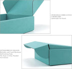 15 Pcs Light Blue Cardboard Boxes Shipping Boxes, Recyclable Colored Corrugated Cardboard Box Small Mailing Storage Gift Boxes for Shipping, Mailing, Gifts Packaging, 6x6x2" (Light Blue)