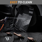 AIPOIL® Floor Mats & Cargo Liner Set for 2023-2025 2026 BMW X1 All Weather Protection TPE Anti-Slip Automotive Full Set Custom Car Mats Accessories - Black