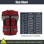 Safety Vest High Visibility Reflective Construction Vest for Men Women