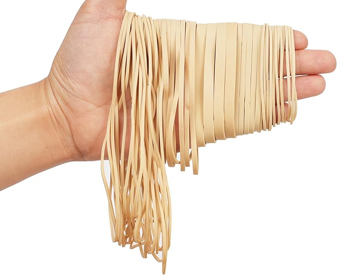 Rubber Bands, 0.5bl Assorted Size Rubber Bands Elastics Band for Office Supplies rubber band size 19 size 32 size 64 size 117A size 4.8in