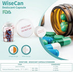 1 Gram 2000 Pack Silica Gel Desiccant Canister,Orange to White Indicating Desiccants Capsules, Moisture Absorbers for Food Storage, Food Grade Desiccant Dehumidifiers