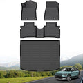 Hutisya-Floor Mats & Cargo Liner Set Fit for Kia NIRO & NIRO Hybrid (Not for NIRO EV & NIRO PHEV) 2023-2025 All Weather Protection Anti-Slip & Durable TPE Full Set Liners Automotive Accessories-Black