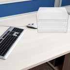 Stackable Desk Organizer Tray Paper Holder for Office File Storage and Document Sorting Practical Desktop Letter Tray for School and Home Use
