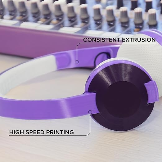 Polymaker PETG Purple 3D Printer Filament 1.75mm 1kg, High Speed PETG up to 300mm/s, High Strength New Formula, Excellent Layer Adhesion, Warp Free, Compatible with Most 3D Printers