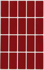 Royal Green Rectangle Sticker Labels 1.57 inch x 0.75 inch (40mm x 19mm) Red Velvet - 100 Pack