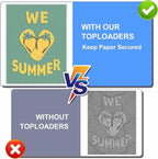 Sherr 50 Pcs Rigid Print Protectors Fit 24 x 36 Inch Poster Paper, Page Protectors Plastic Poster Sleeves PVC Clear Sheet Holder to Display Photo Document Magazine Certificate