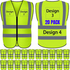 BeautyWill Custom Logo Safety Vest S,M,L,XL,2XL,3XL,4XL Personalized Safety Vest High Visibility Apparel