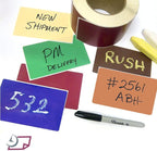 NextDayLabels 500 Rectangle Stickers (3" x 5") - Color Coding Labels Roll - Moving Labels for Boxes, Colored Inventory Stickers for Packing, Organizing, and Storage (Tan)
