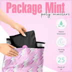 10x13 Poly Mailers – Lightning Bolt – Waterproof, Tear-Resistant Shipping Bags with Adhesive Seal – 25 Pack – Package Mint