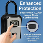RUDY RUN Key Lock Box for Outside - Realtor Lockbox for House Keys Outdoor - Combination Key Hiders to Hide a Key Safe Storage