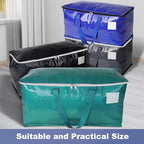 StorageRight Moving Bags-Heavy Duty Moving Boxes, Storage Totes with Zipper, Reinforced Handles and Tag Pocket-Collapsible Moving Supplies for moving, Storage and Travel 93L(Four Colors-4 Pack)