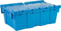 Hudson Exchange 19.6 x 11.6 x 7.3” (3.7 Gallon, 1 Pack) Storage Tote Distribution Container with Hinged Attached Lid, Blue
