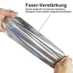 BOMEI PACK Adhesive Aluminum Foil Heat Shield Tape Barrier, Fiberglass Thermal Insulation Reflective Material High Temp Protection (8in*66ft)